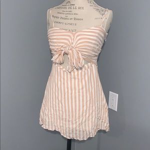 Short Striped Spring Dress 🦋
